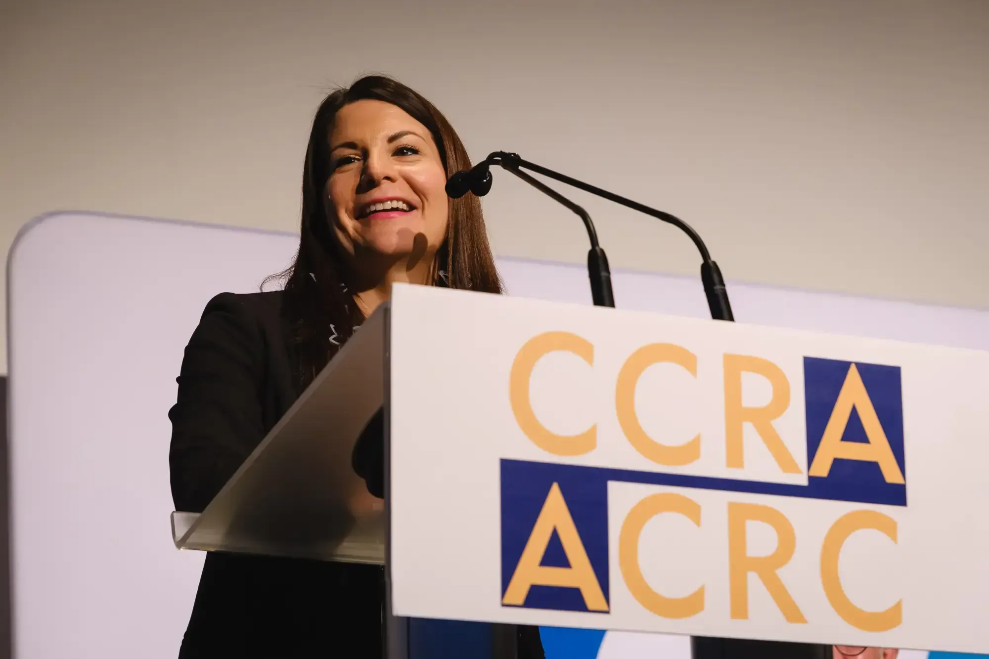 Professional Calgary conference photography - Canadian Cancer Research Conference keynote speaker