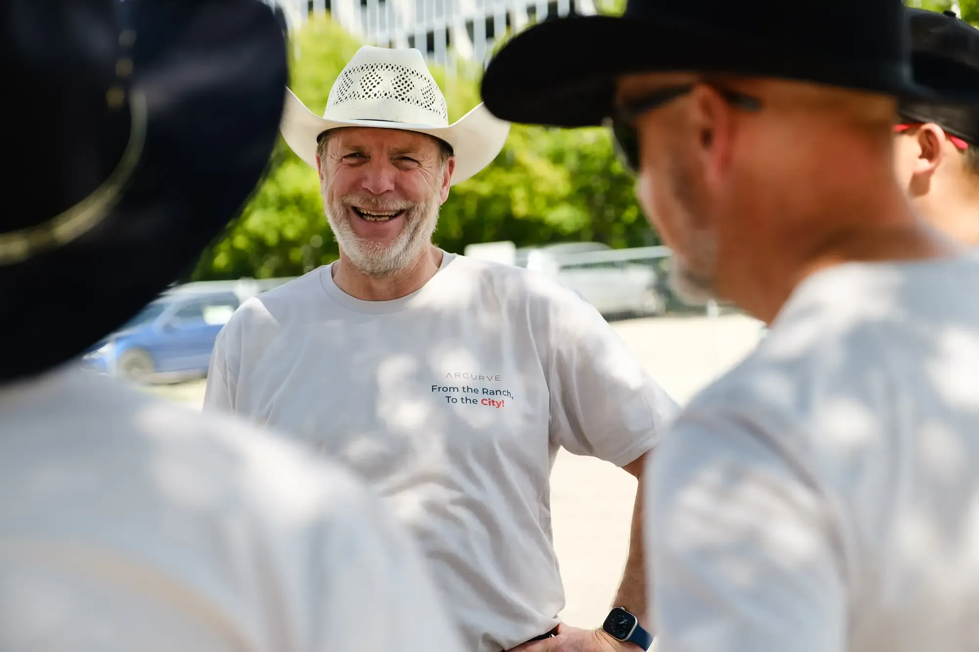 Calgary corporate Stampede event photography - Arcurve team candid