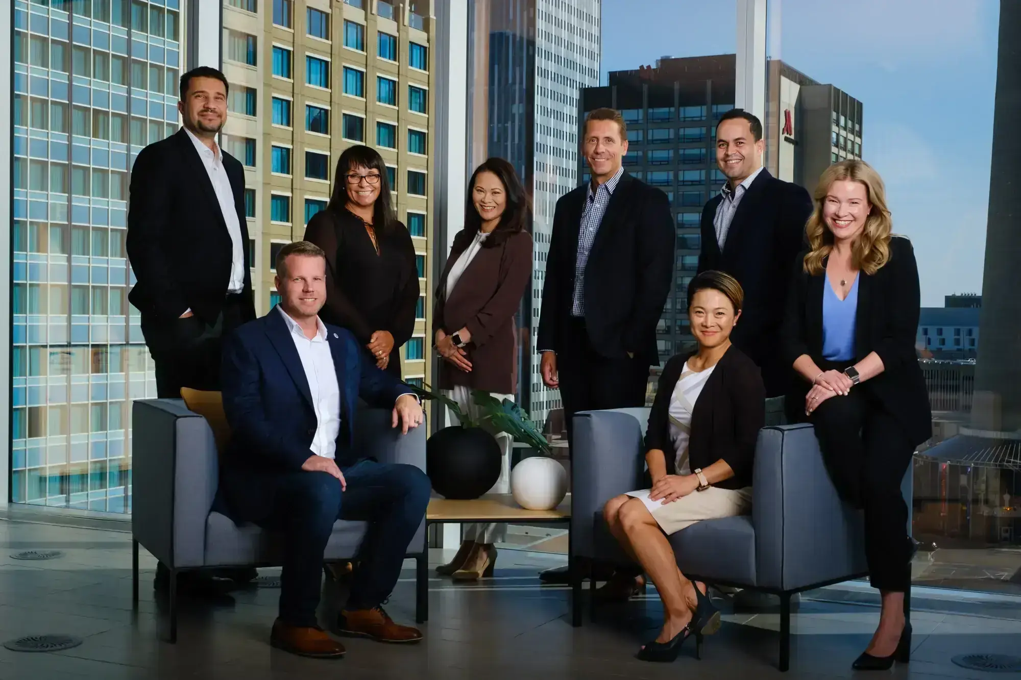 Calgary corporate team headshots - Telus team